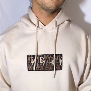 “VALORE MILANO” Embroidered Monogram Hoodie